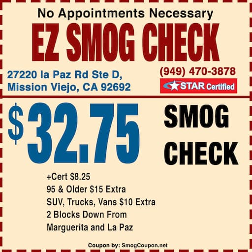 Smog Coupon Mission Viejo